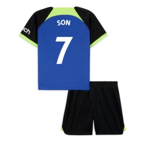 Tottenham Hotspur Son Heung-min #7 kläder Barn 2022-23 Bortatröja Kortärmad (+ korta byxor)